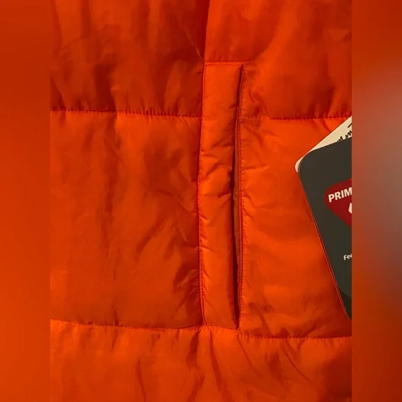 Free People Movement Orange Puffer Vest In a Bubble Oversized FP Vest NWT M - Picture 11 of 11